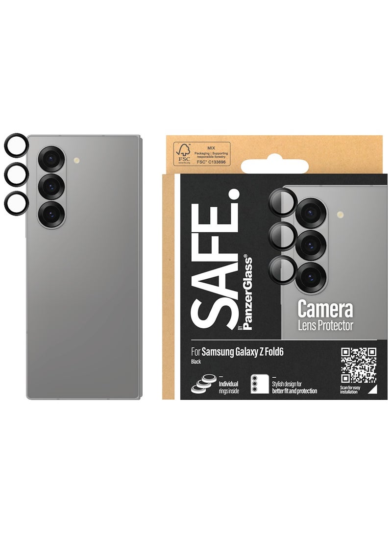 PanzerGlass واقي عدسة الكاميرا SAFE. من PanzerGlass® لهاتف Samsung Galaxy Z Fold 6 | أسود - Image 1