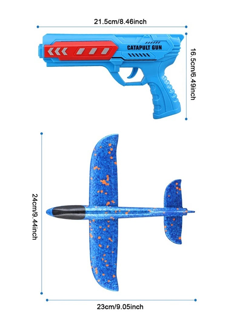 Ejection Aircraft Gun Flash Foam Toss Gyroplane Children's Interactive Outdoor Toys  - Image 5