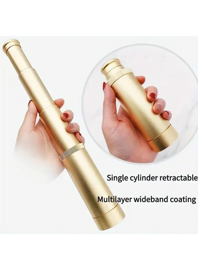 Retro Monocular Telescope Adjustable Focus 4PCS Set For Hiking Outdoor Scenery - Image 4