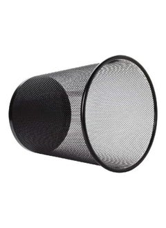 Generic 3-Piece Round Mash Waste Basket Trash Black  - Image 2