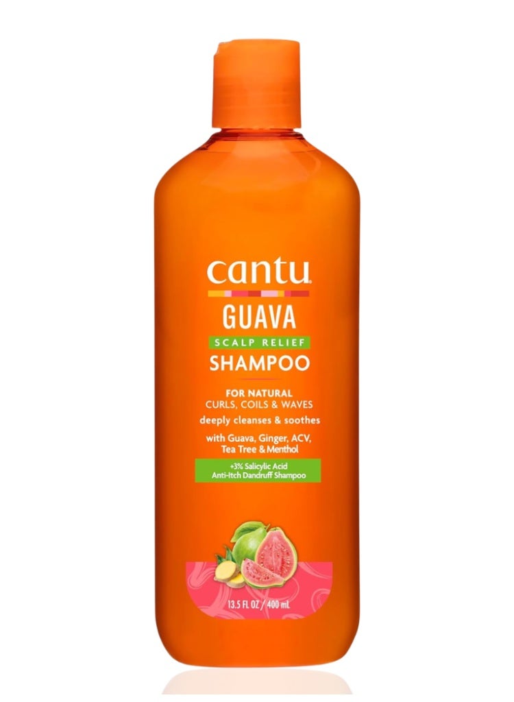 Cantu Guava Scalp Relief Shampoo 400ml – Nourishing Scalp Care Shampoo for Gentle Cleansing, Freshness & Healthy-Looking Hair - Image 1