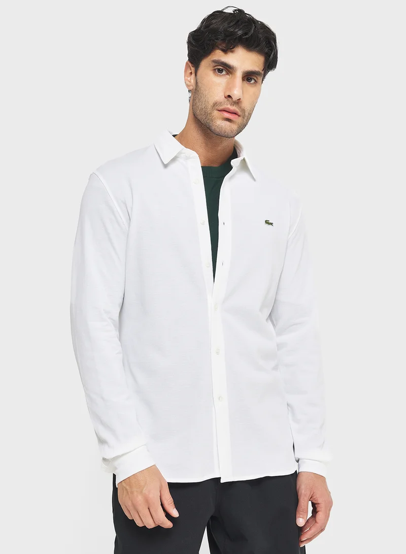 لاكوست Slim Fit Piqué Shirt