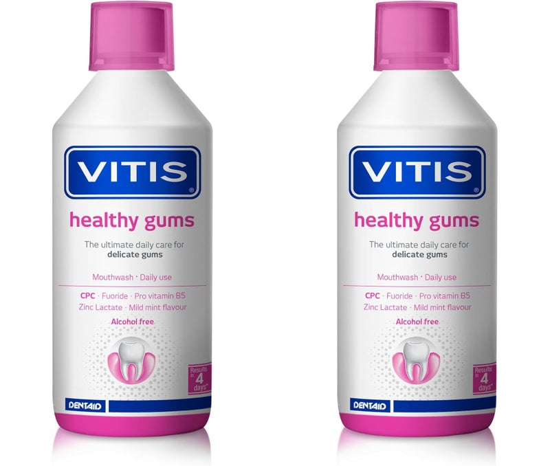 VITIS Gingival Mouthwash 500ml - 2 Pack