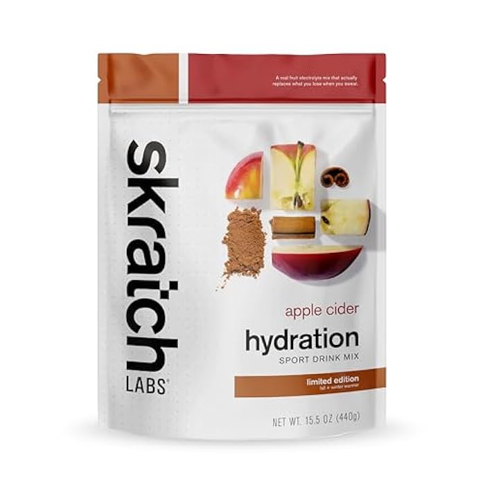 Skratch Labs Hydration Powder | Sport Drink Mix | Electrolytes Powder for Exercise, Endurance, and Performance | Apple Cider | 20 Servings | Non-GMO, Vegan, Kosher - Image 1