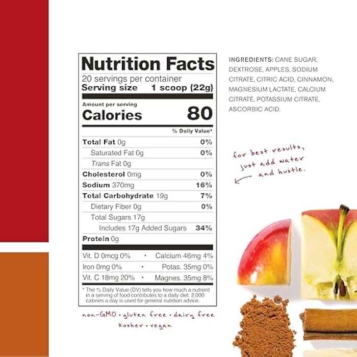 Skratch Labs Hydration Powder | Sport Drink Mix | Electrolytes Powder for Exercise, Endurance, and Performance | Apple Cider | 20 Servings | Non-GMO, Vegan, Kosher - Image 2