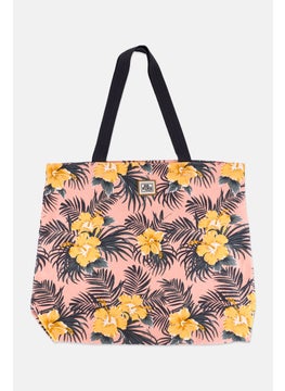 DAKINe Women Floral Tote Bag 45H x 55 L x 17 W Cm, Pink Combo  - Image 1