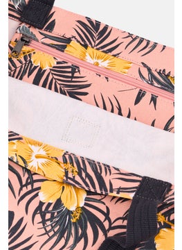DAKINe Women Floral Tote Bag 45H x 55 L x 17 W Cm, Pink Combo  - Image 3
