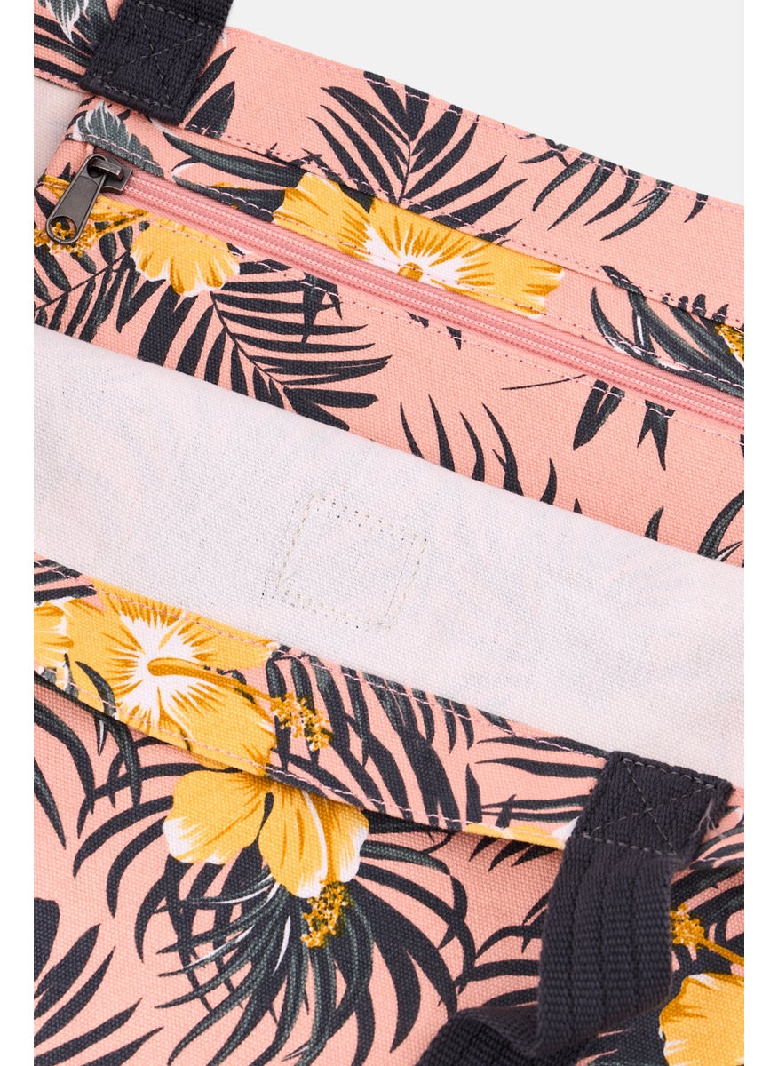 DAKINe Women Floral Tote Bag 45H x 55 L x 17 W Cm, Pink Combo  - Image 3