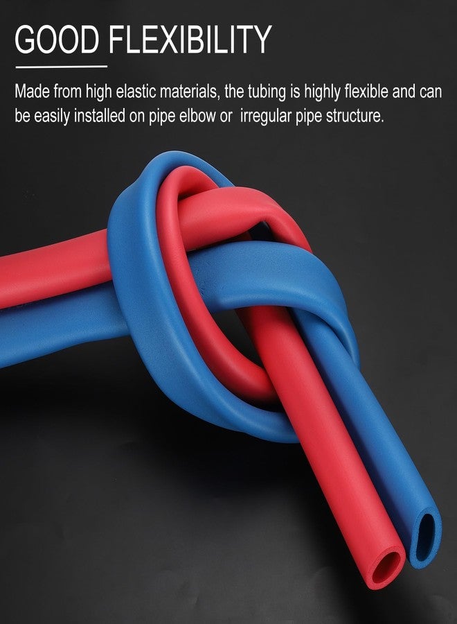 PATIKIL 6.6Ft Long 1" (25mm) ID Pipe Insulation, 1 Pcs 20mm Thickness Rubber Foam Winter Freeze Protection Tube Fire Retardant for Water, Air Conditioning, Industrial Pipes, Blue - Image 5
