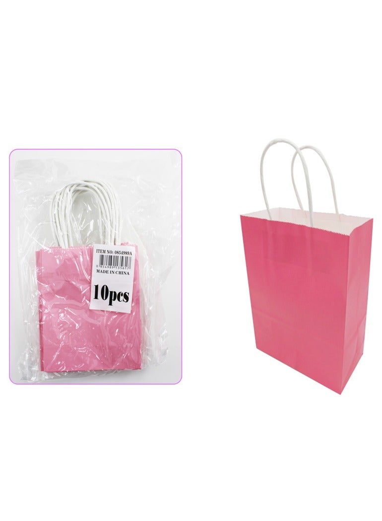 بارتي فن كيس هدايا ورقي 10 قطع/باكت مقاس 12x6x15 سم لون وردي - Image 2
