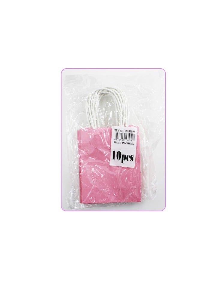 بارتي فن كيس هدايا ورقي 10 قطع/باكت مقاس 12x6x15 سم لون وردي - Image 3