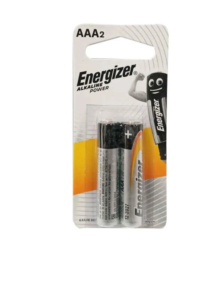 Energizer AAA Alkaline Battery (Pack of 2) - Image 1