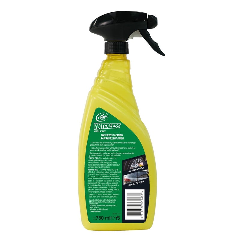TurtleWax Turtle Wax Hybrid Waterless Wash & Wax 750ml, car Spray wash & Wax - Image 2