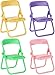 Qintreesify 5Pcs Multicolour Simulation Mini Folding Back Small Chair Model Dollhouse Doll House Miniature Plastic Scene Props for Micro Landscape Dollhouse Furniture Mini Chair Dollhouse Accessories 112 - Image 2