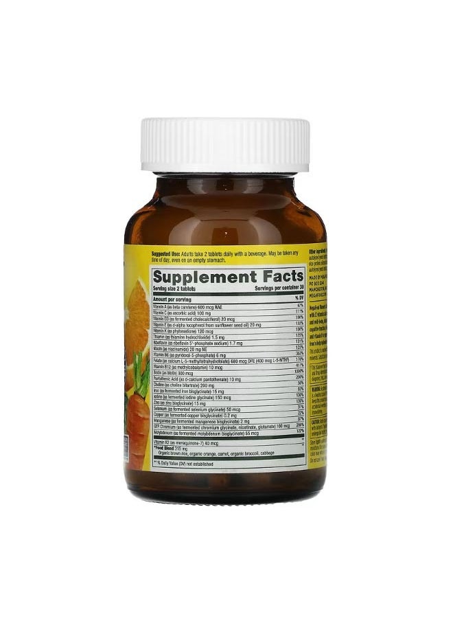MegaFood Womens Advanced Multivitamin 60 Tablets  - Image 2