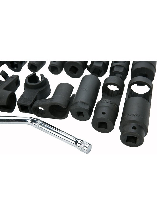 8MILELAKE 21pcs Oxygen Sensor Socket Set Sensor Oil Pressure Sending Unit Socket Set  - Image 3