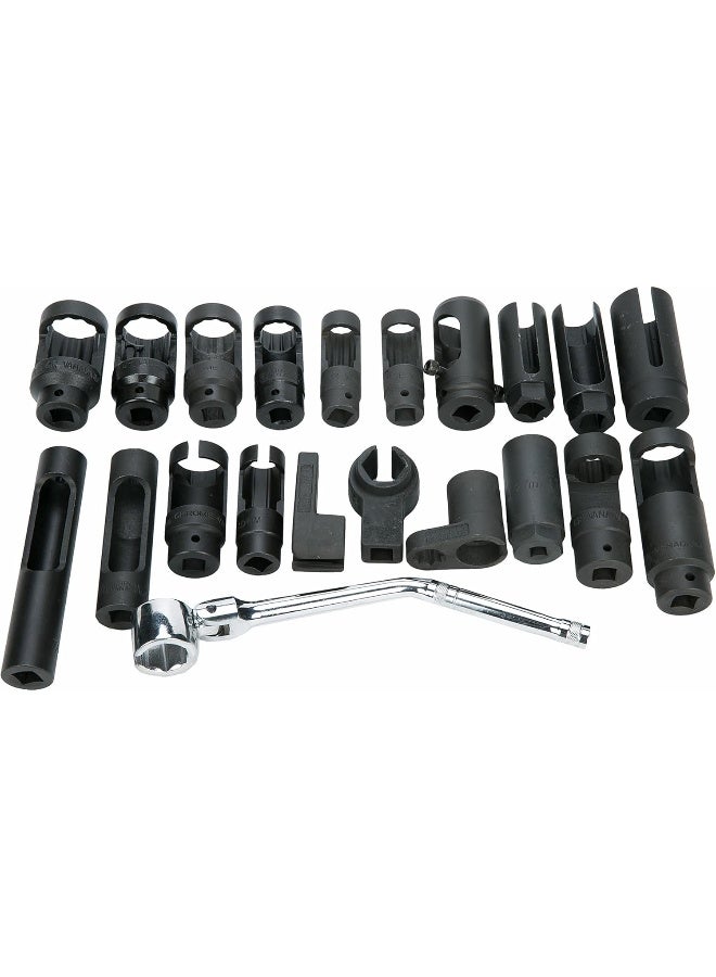 8MILELAKE 21pcs Oxygen Sensor Socket Set Sensor Oil Pressure Sending Unit Socket Set  - Image 2