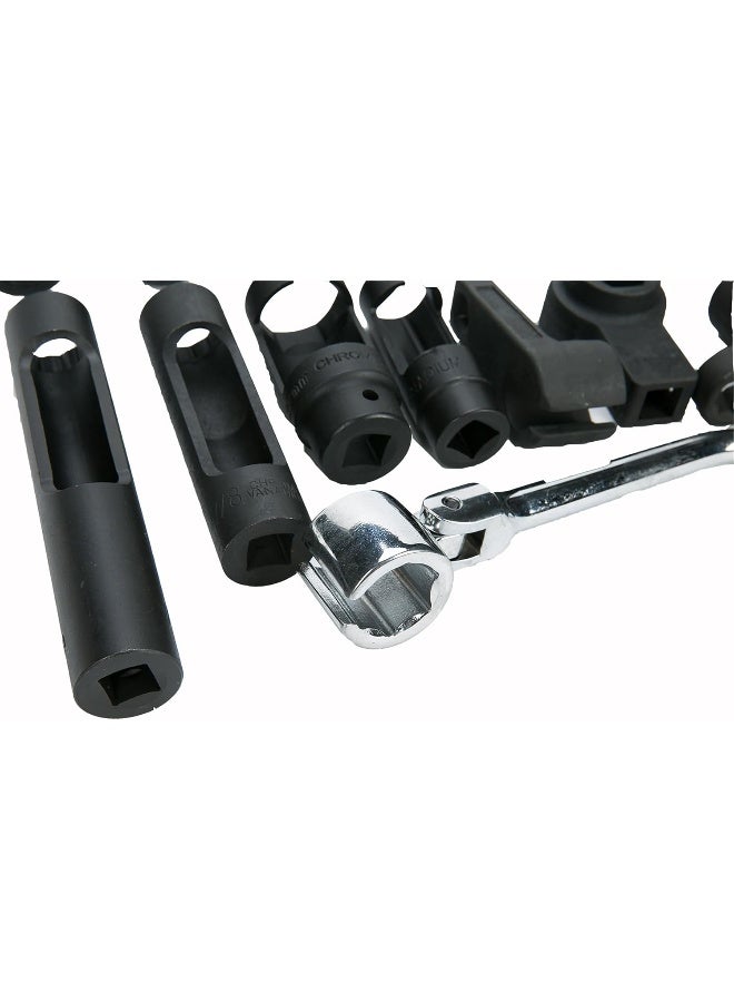 8MILELAKE 21pcs Oxygen Sensor Socket Set Sensor Oil Pressure Sending Unit Socket Set  - Image 4