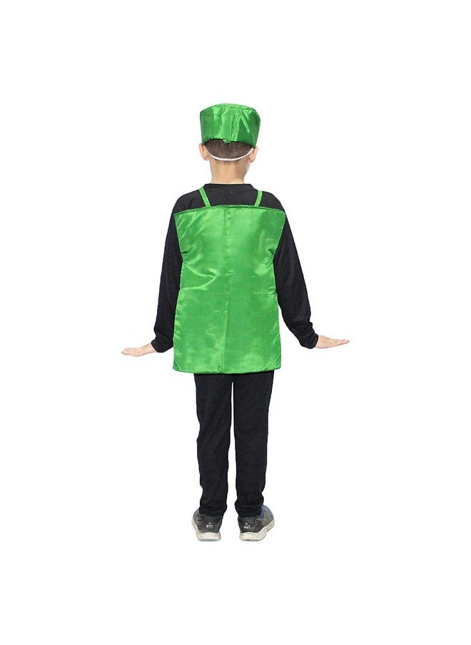 Kaku Fancy Dresses Kaku Fancy Dresses Polyester Clean India Fancy Dress/Swach Bharat Abhiyan Fancy Dress For Kids/Social Massage Costume -Multicolor, 3-8 Years, For Unisex  - Image 5