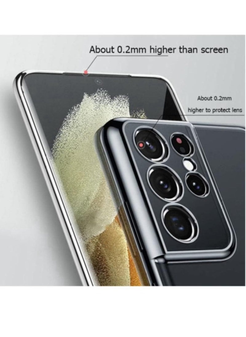 Raxoom Case Compatible with Samsung Galaxy S22 Ultra 5G, Crystal-Clear Shockproof Thin Silicone Case, - Image 2