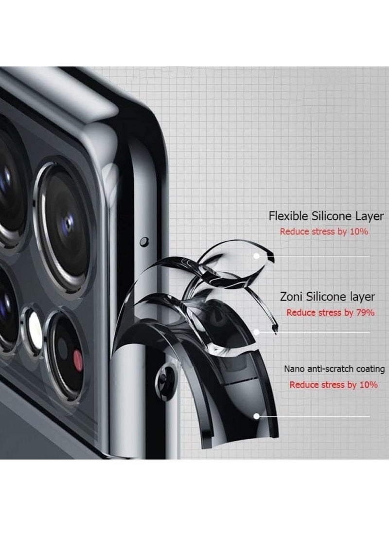 Raxoom Case Compatible with Samsung Galaxy S22 Ultra 5G, Crystal-Clear Shockproof Thin Silicone Case, - Image 4