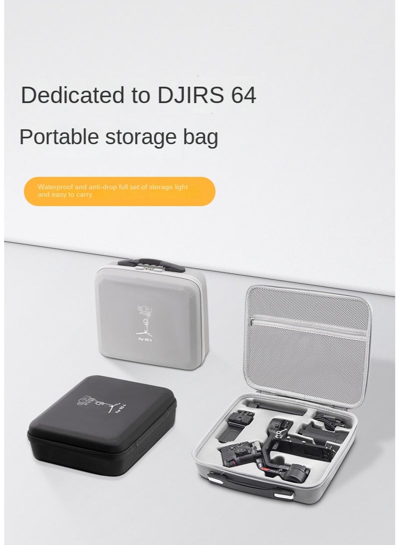 Suitable for DJI RS4 storage bag like RoninS4 portable stabilizer diagonal cross bag, complete set of accessories PU bag - Image 1