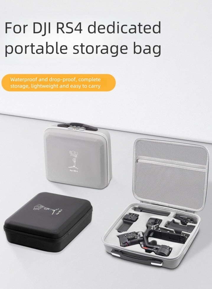 Suitable for DJI RS4 storage bag like RoninS4 portable stabilizer diagonal cross bag, complete set of accessories PU bag - Image 1
