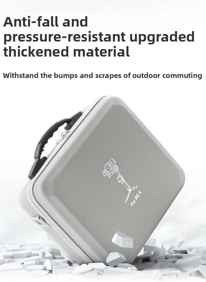 Suitable for DJI RS4 storage bag like RoninS4 portable stabilizer diagonal cross bag, complete set of accessories PU bag - Image 5