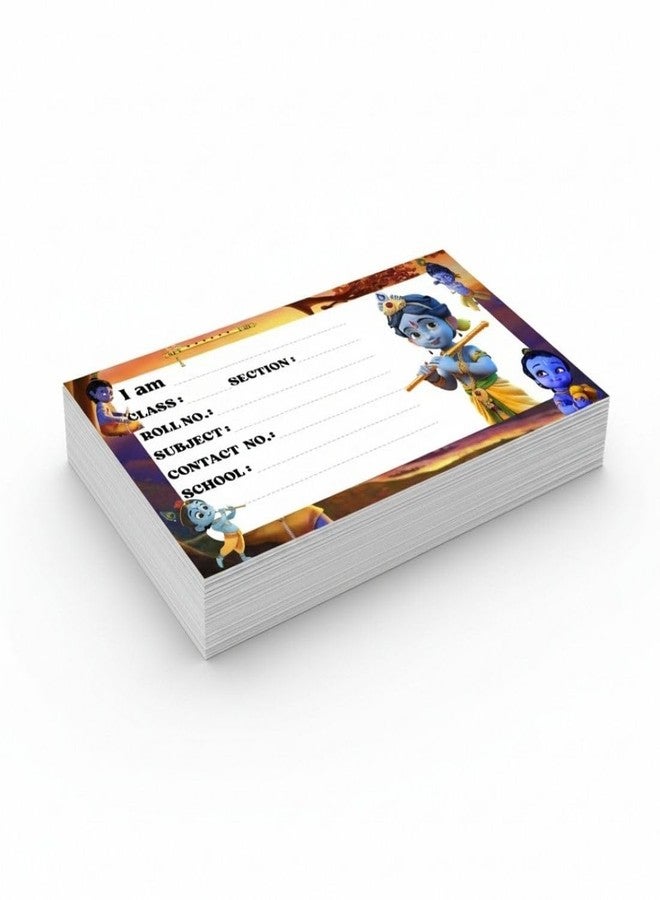 AanyaCentric 36nos Kids Name Sticker | 4 x 2 inch | Self Fill in Sticky School Labels for Notebook Register Copy - Image 1