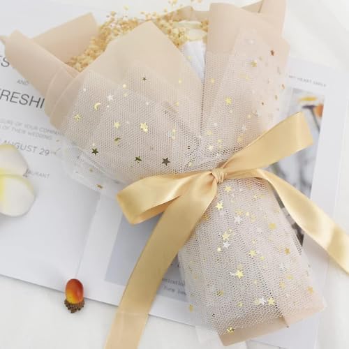 HLOMVE Solid Color Gold Satin Ribbon, 1 Inches x 25 Yards Fabric Satin Ribbon for Gift Wrapping, Crafts, Hair Bows Making, Wreath, Wedding Party Decoration and Other Sewing Projects - Image 3