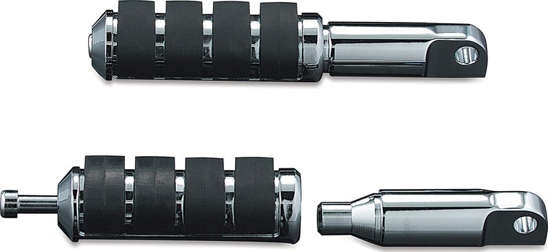 Kuryakyn 8064 Chrome Male Mount ISO Footpeg Extensions - 2-1/2" (1 Pair) - Image 2