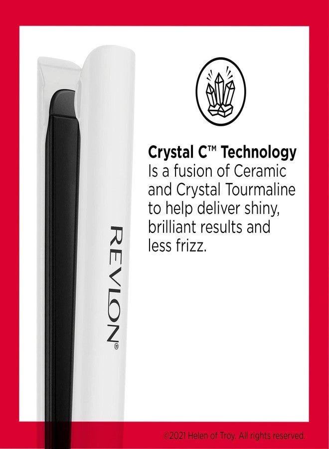 REVLON Crystal C + Ceramic Digital Hair Flat Iron | Long-Lasting Shine and Less Frizz, (1 in) - Image 2