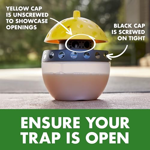 Spectracide Wasp, Hornet & Yellowjacket Trap, Hanging Wasp & Hornet Trap with a Quick-Drown Formula That Submerges & Kills Insects, 1 Count - Image 5