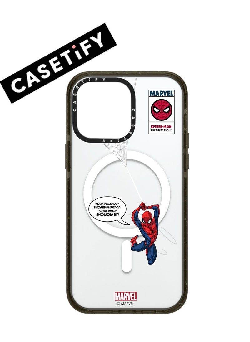 Casetify Apple iPhone 13/14 Case,Jumping Spider-Man Magnetic Adsorption Phone Case - Semi transparent 