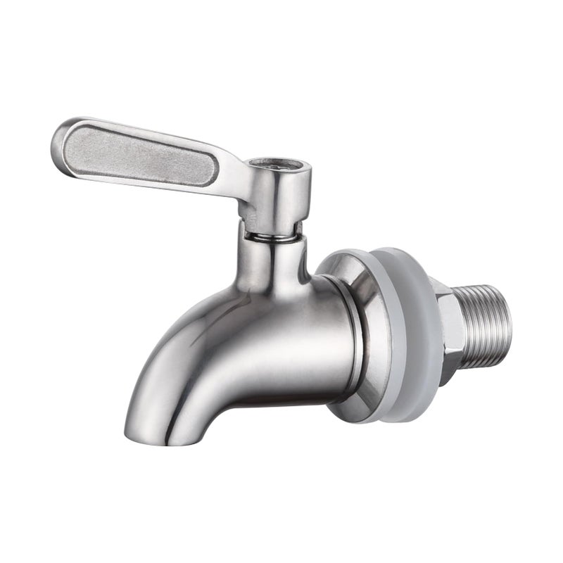 Walkinginrain Beverage Dispenser Replacement SpigotStainless Steel Spigot for Water DispenserDrink Dispenser Replacement Faucet
