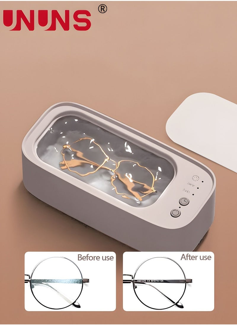 UNUNS Ultrasonic Jewelry Cleaning Machine, Hurtless 45Khz Glasses Cleaner, Ultrasonic Cleaner Machine for Jewelry, Eyeglasses,Watches,Dentures,Coins,Razors,Rings  - Image 3