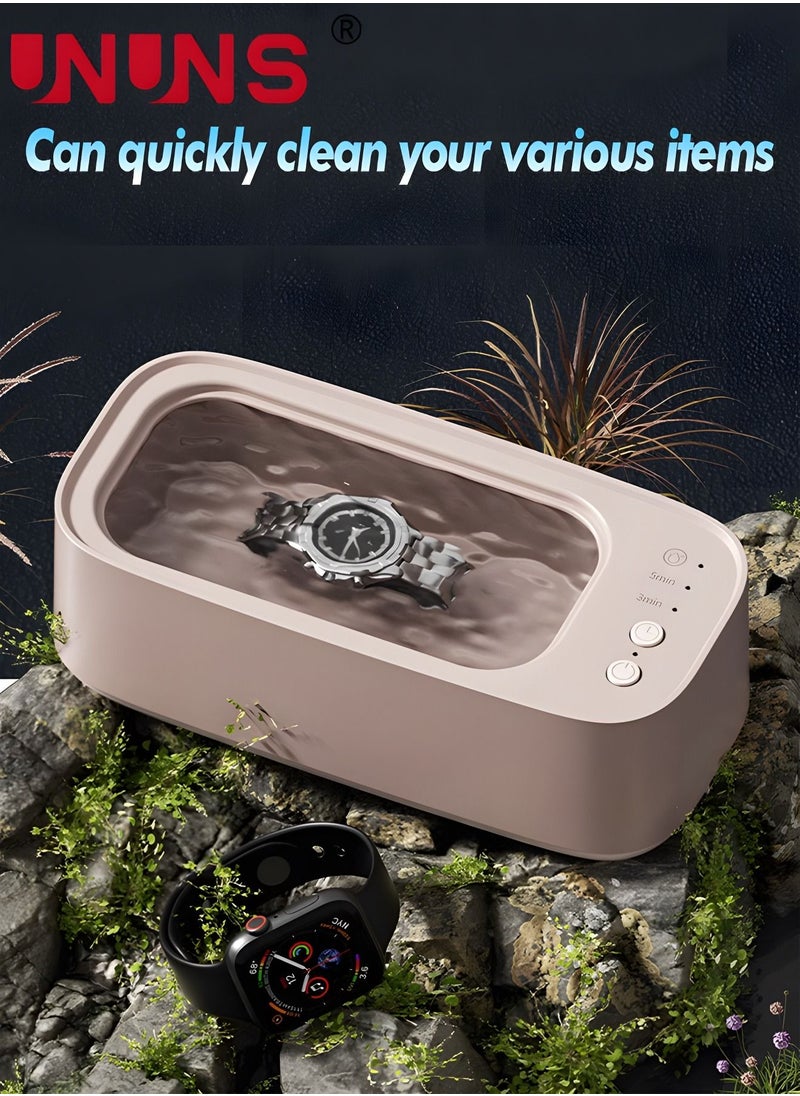 UNUNS Ultrasonic Jewelry Cleaning Machine, Hurtless 45Khz Glasses Cleaner, Ultrasonic Cleaner Machine for Jewelry, Eyeglasses,Watches,Dentures,Coins,Razors,Rings  - Image 4