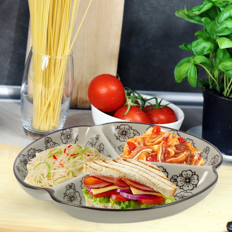 Food Serving Plate Divided Diet Dinner Plate Multi-function Serving Plate Home Accessory - Image 2