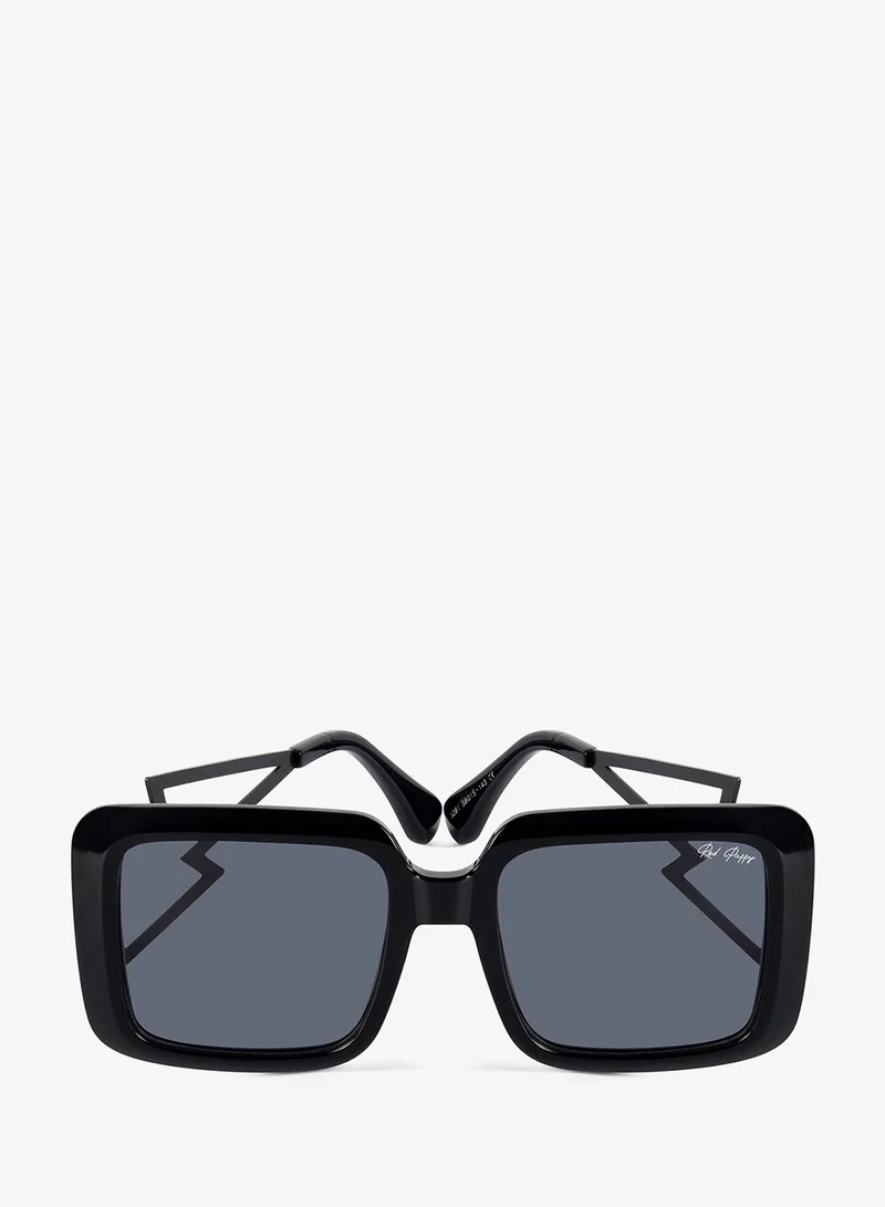 Woggles Black Oversized Sunglasses| 100% UV Protected| Men & Women