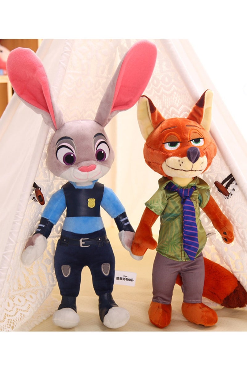 general 2 Pcs Judy Rabbit & Nick Fox Plush Toys Gifts for Friends Family Kids Chidlren Day Gifts - Image 1