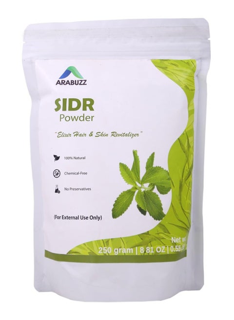 Organic Sidr Leaves Powder for Hair & Skin - Premium Natural Cleanser & Conditioner with Mucilages and Saponins