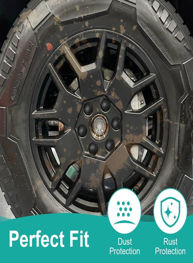 مجموعة أغطية صواميل عجلات Yicercare، 24 قطعة، لسيارات سايبرتراك وتيسلا موديل Y 3، براغي 21 مم، ملحقات داخلية، أسود مطفي - Image 3