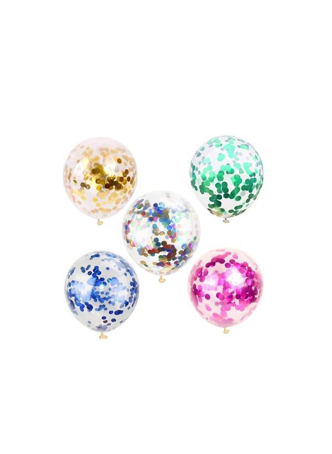 PARTY FUN BOBO BALLOON 20" WITH LED+GLITTER 1SET/CARD  - Image 1