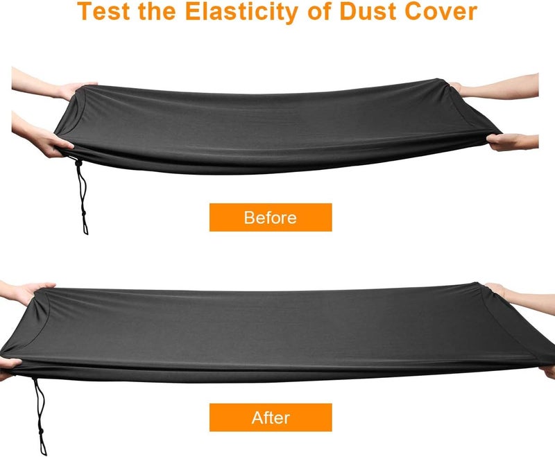 Coolrunner Piano Keyboard Dust Cover For 61/76/88 Keys- Electric/Digital Piano Stretchable Protective Keyboard Cover, Elastic Cord Locking Clasp, Machine Washable (88 Keys) - Image 5