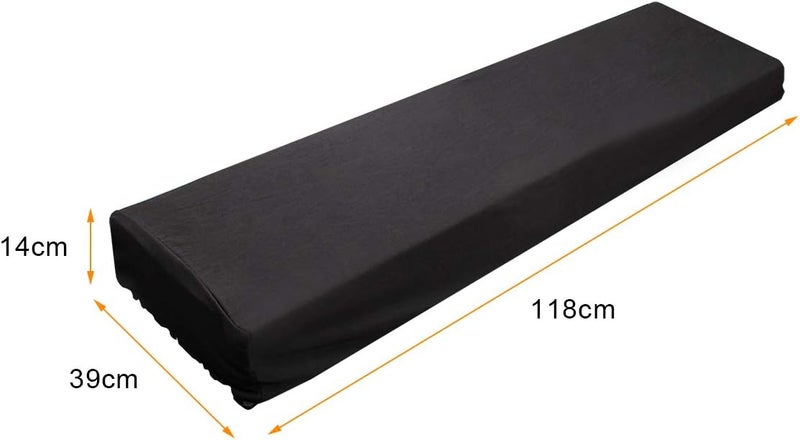 Coolrunner Piano Keyboard Dust Cover For 61/76/88 Keys- Electric/Digital Piano Stretchable Protective Keyboard Cover, Elastic Cord Locking Clasp, Machine Washable (88 Keys) - Image 2