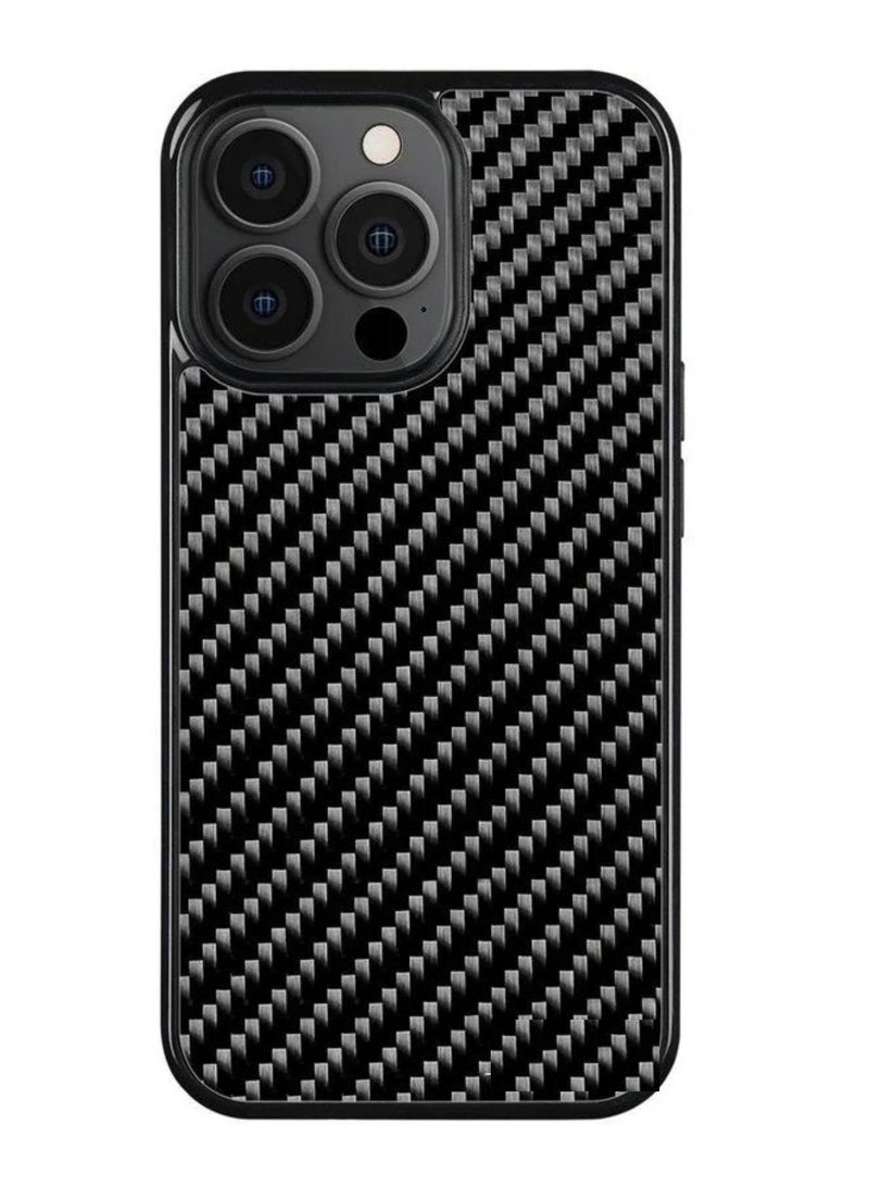 SOLARAE Real Carbon Fiber iPhone Case - Ultra-Thin, Lightweight, Drop Protection (iPhone 14 Pro) - Image 2