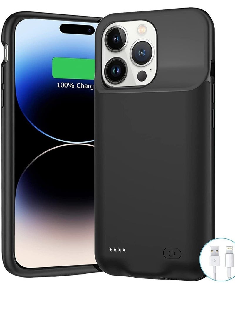 Generic - Battery Case for iPhone 14 Pro Max, 4500mAh Portable Protective Charging Case, Extended Battery Backup, Compatible for Apple iPhone 14 Pro Max, Rechargeable Charger Case. - Image 1
