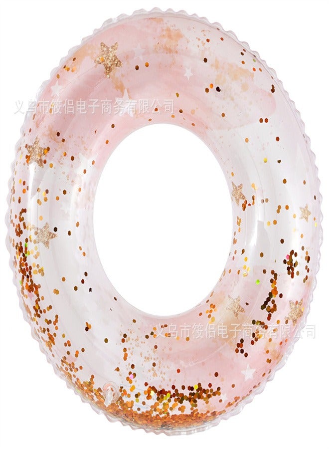 Loquat Children's Striped Swimming Ring  Pink  - Image 1
