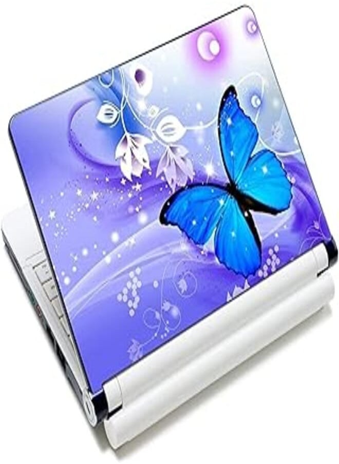 ICOLOR - iColor Blue Butterfly Laptop Skin Sticker for Notebook PC - 15in - Image 1