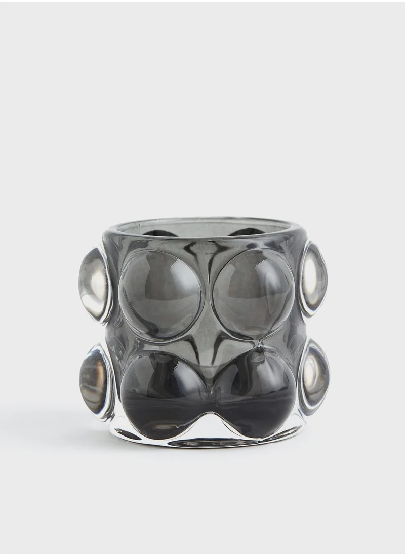 اتش اند ام Bubbled Glass Tealight Holder